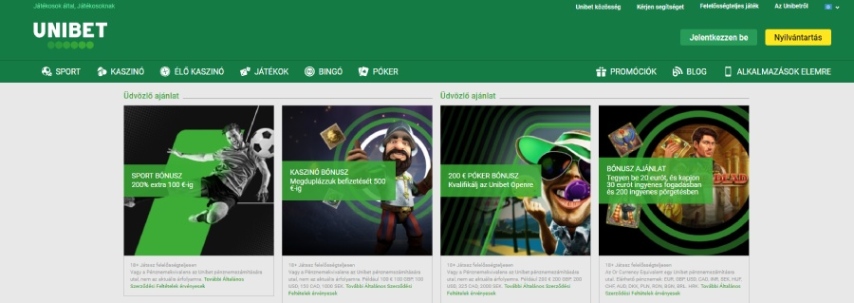 Unibet magyar áttekintés